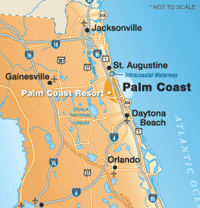 Location of Palm Coast Resort - Florida Luxury Homes in a Waterfront ...